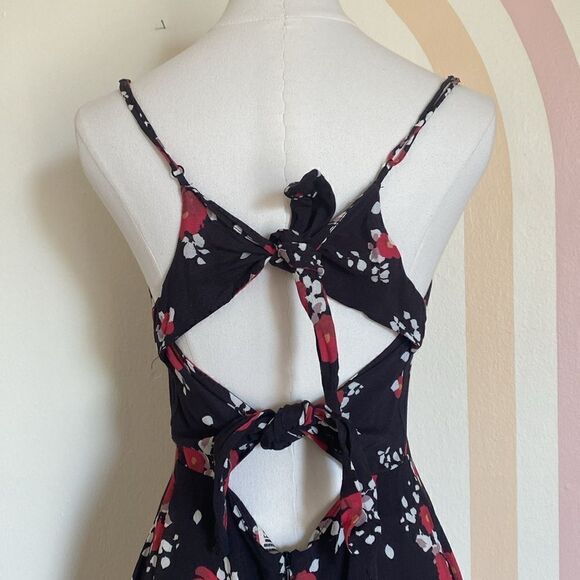 Free People Red & Black Qt Mini Dress Size Small - Picture 9 of 16